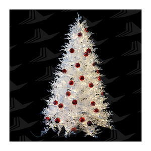 Hot Selling Holding Hand Designed Full PE Injection Branches Tips Pure White 7.5FT Natural Like Deluxe Christmas Tree