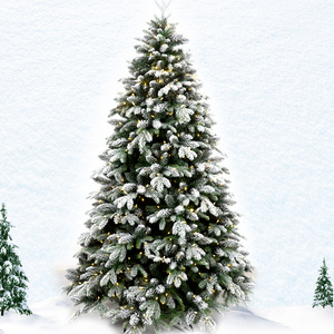 4ft 5ft 6ft 7ft 8ft Hot Sale Quality Xmas Outdoor Decoration Pine Tree Snow Flocked Pvc Christmas Trees