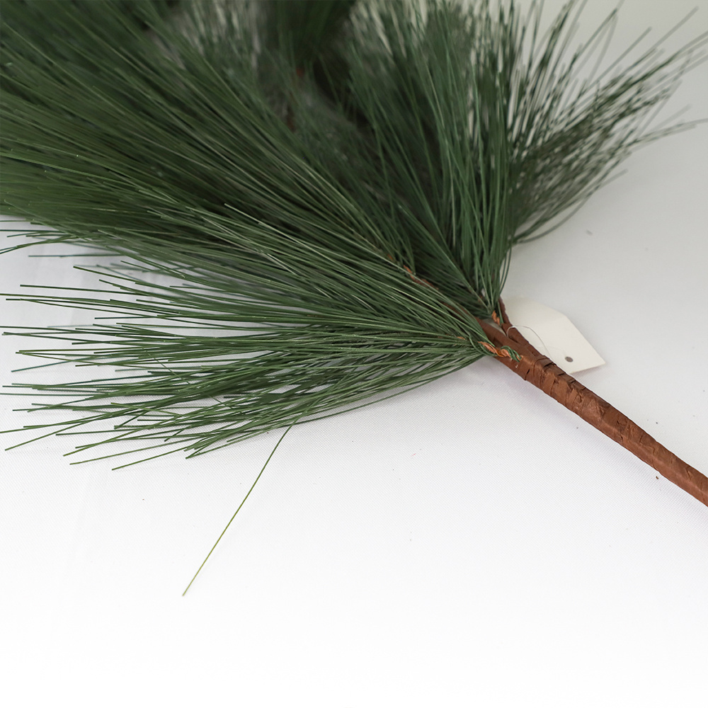 Factory customized green plant Wholesale Pine Artificial stems for Christmas and home decorations