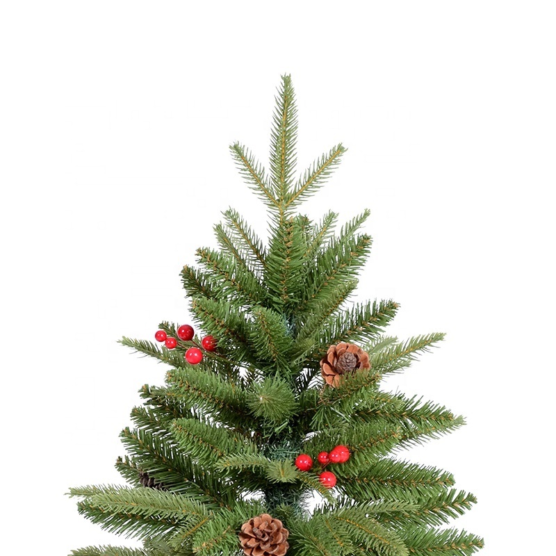 Premium Artificial PVC PE Mixed 60cm Table Tree Home Party Christmas Tree With Berry Picks For Decoration Use