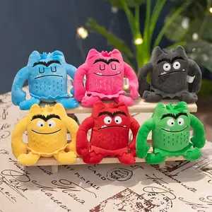 15CM New my mood Children's Education Baby Appease Emotion Plushie monster plush toys the color action Stuffed Dolls for kids