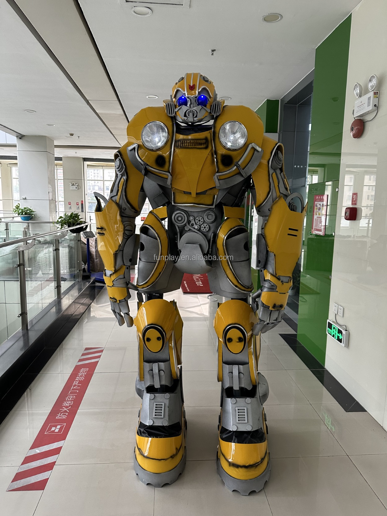 2.6 meter custom life size robot costume waking adult giant robot costume for sale