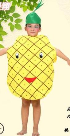 Kids Halloween Party Children's Day Cartoon Fruit Vegetable Costume Cosplay Clothes Pumpkin Banana Boy Girl Family party costume