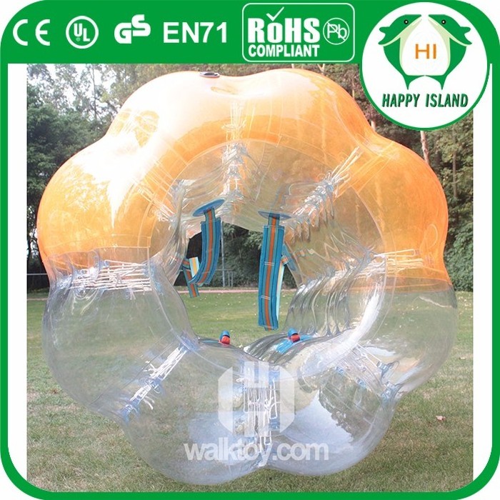 Inflatable soccer ball/ bumper ball/ bubble ball human sized giant plastic balls for sale