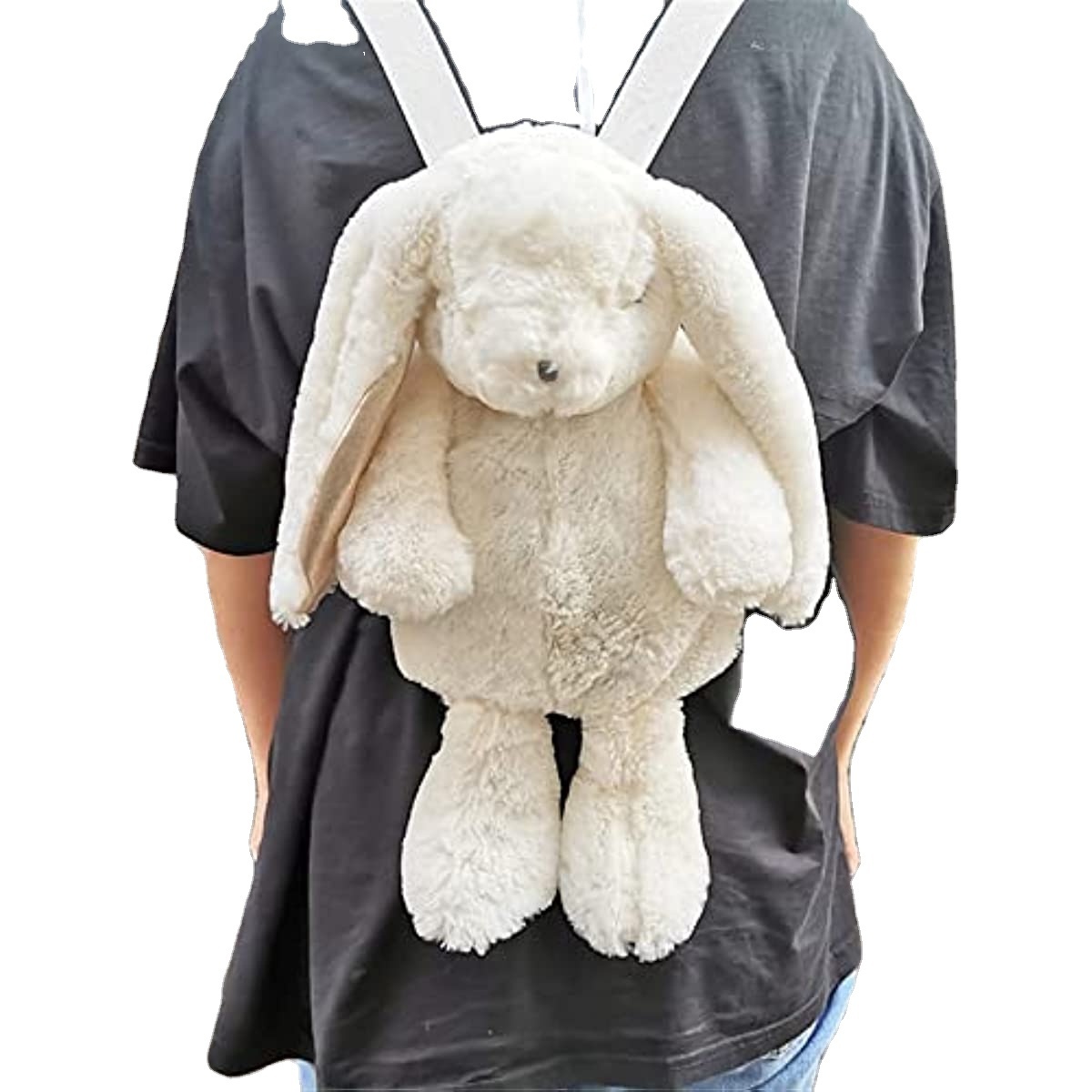 New design high quality kids Bunny backpack fashion custom stuffed anime plush rabbit backpack