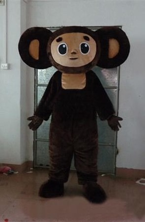 Cheburashka mascot costume adult size carnival party monkey mascot costume factory direct sale