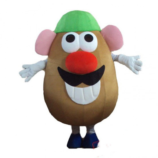 Customized Vivid Mr Potato Mascot Costume XL Bear Inflatable Cartoon Character Adults Embroidered 3M Promotion Includes Helmet