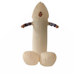 cheap stage performance customized halloween inflatable penis costume for adult