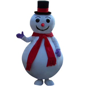 Funny Custom Fat Snowman Mascot Costumes Christmas Party Cosplay Halloween Costumes