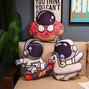 Astronaut pillow girl sleeping on bed plush toy simulation doll rocket healing pillow super soft cute plush pillow