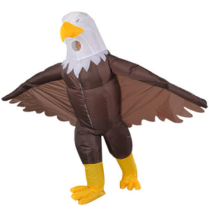 Adult Funny Suit Air blow up Halloween Cosplay Costume Inflatable Eagle Mascot Costume