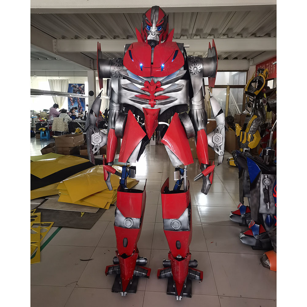 New Arrive EVA High Quality Hot Sale Attractive Realistic Yellow Robot Costume Performance Cosplay Robot Led Costume