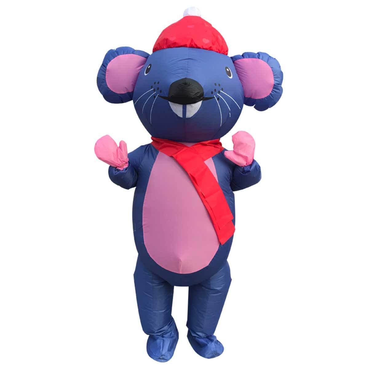 Cute big mouse with dress unisex Custom Giant Inflatable Costume big mouse Inflatable Costume for adult