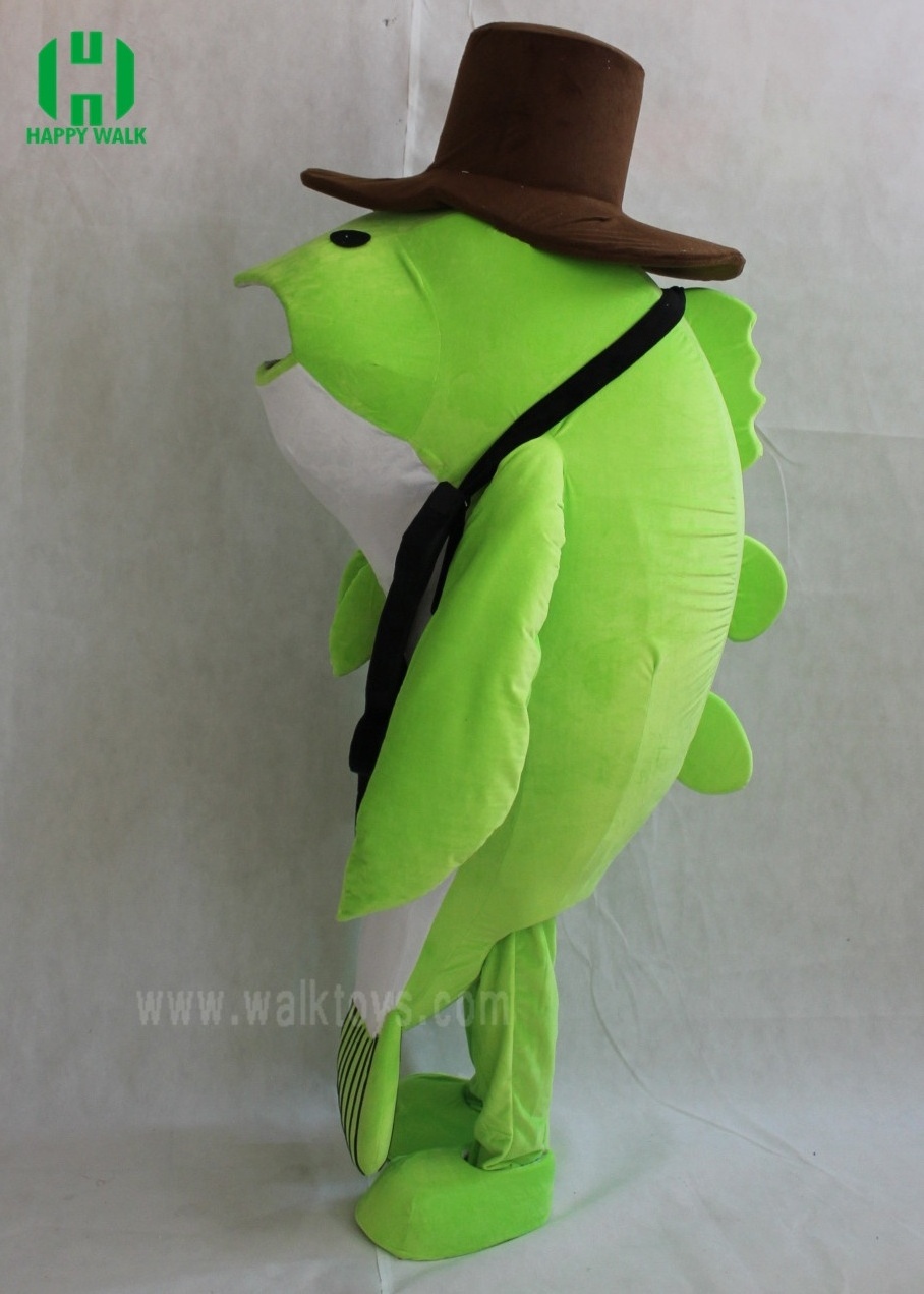 Adult Size Green Whale Fish Mascot Costume Fancy Dress Lovely cosplay costumes mascot