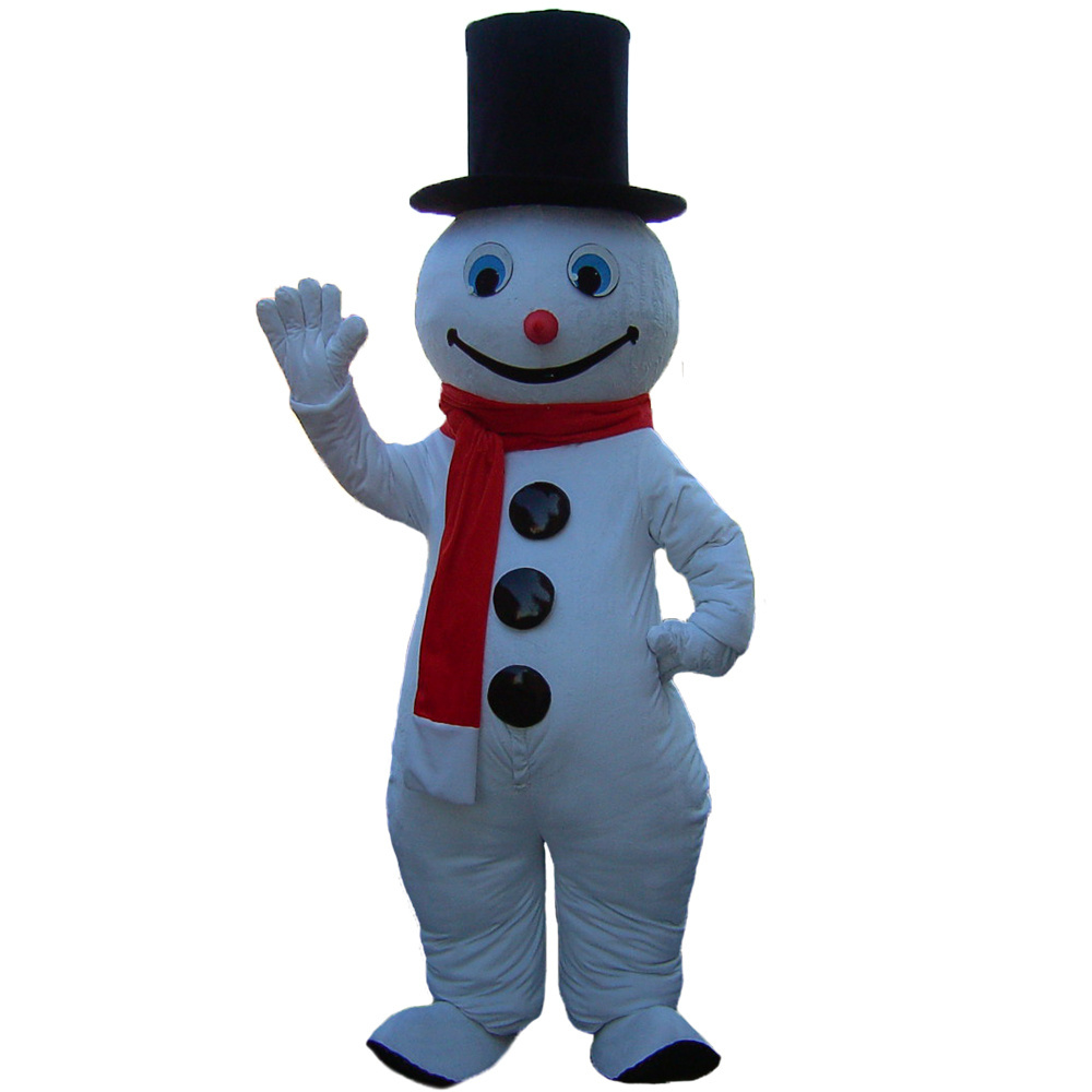 Funny Custom Fat Snowman Mascot Costumes Christmas Party Cosplay Halloween Costumes