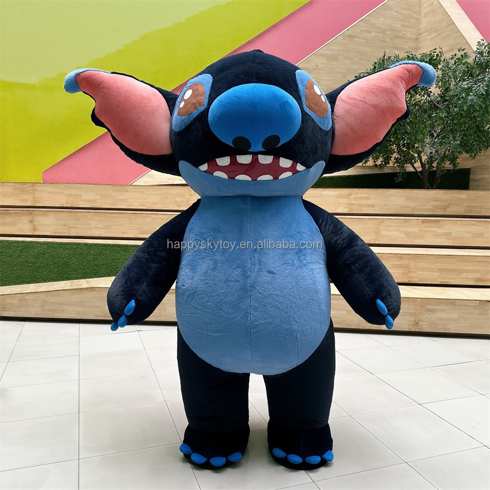 Walking animal suit adult inflatable stitch mascot costume