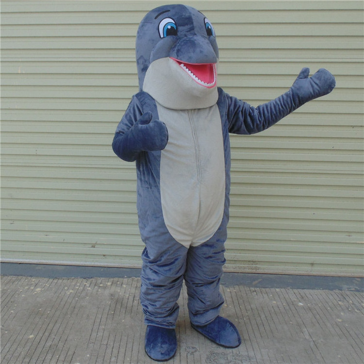 Dolphin Mascot Costumes Blue Fish Costumes Adults Christmas Halloween custom adult mascot costume