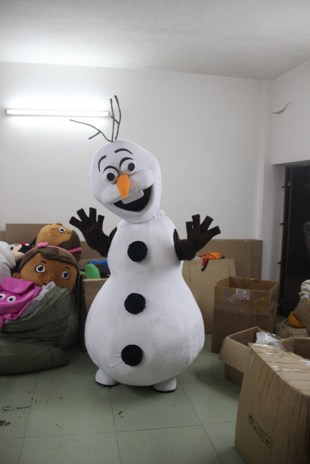 CE Customized Snowman Smiling Cartoon character Olaf Mascot Costume Frozen For Adult