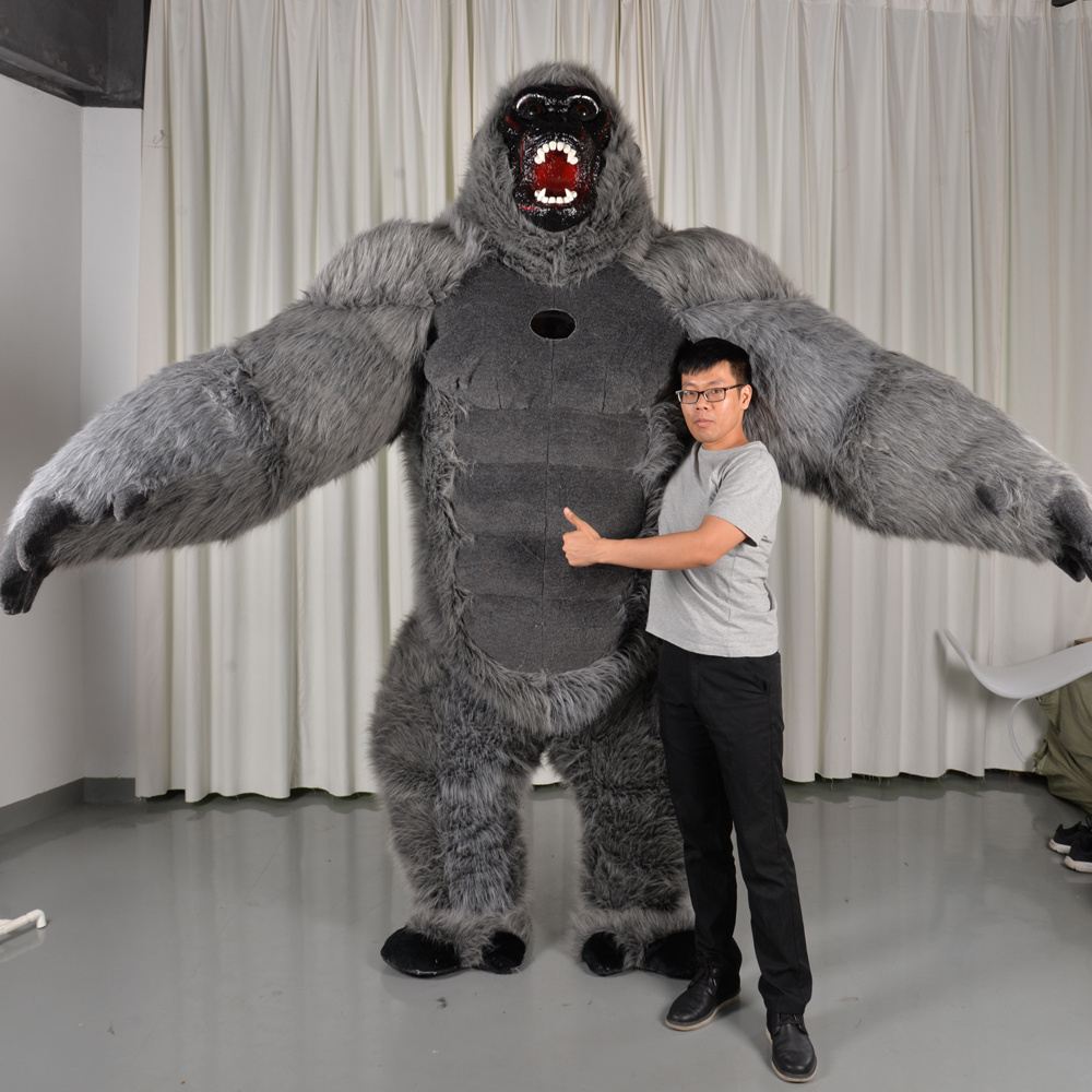 Gorilla Inflatable Mascot Costumes For sale cospaly gorilla costume dress party mascot costume for adult