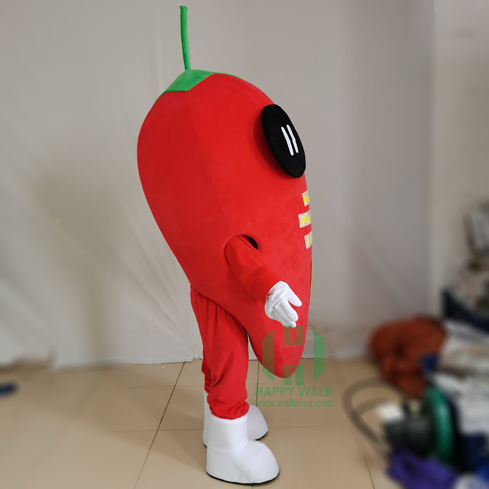 Madagascar mort stuffed Red chili animal mascot costume walking performance custom vegetable custom mascot