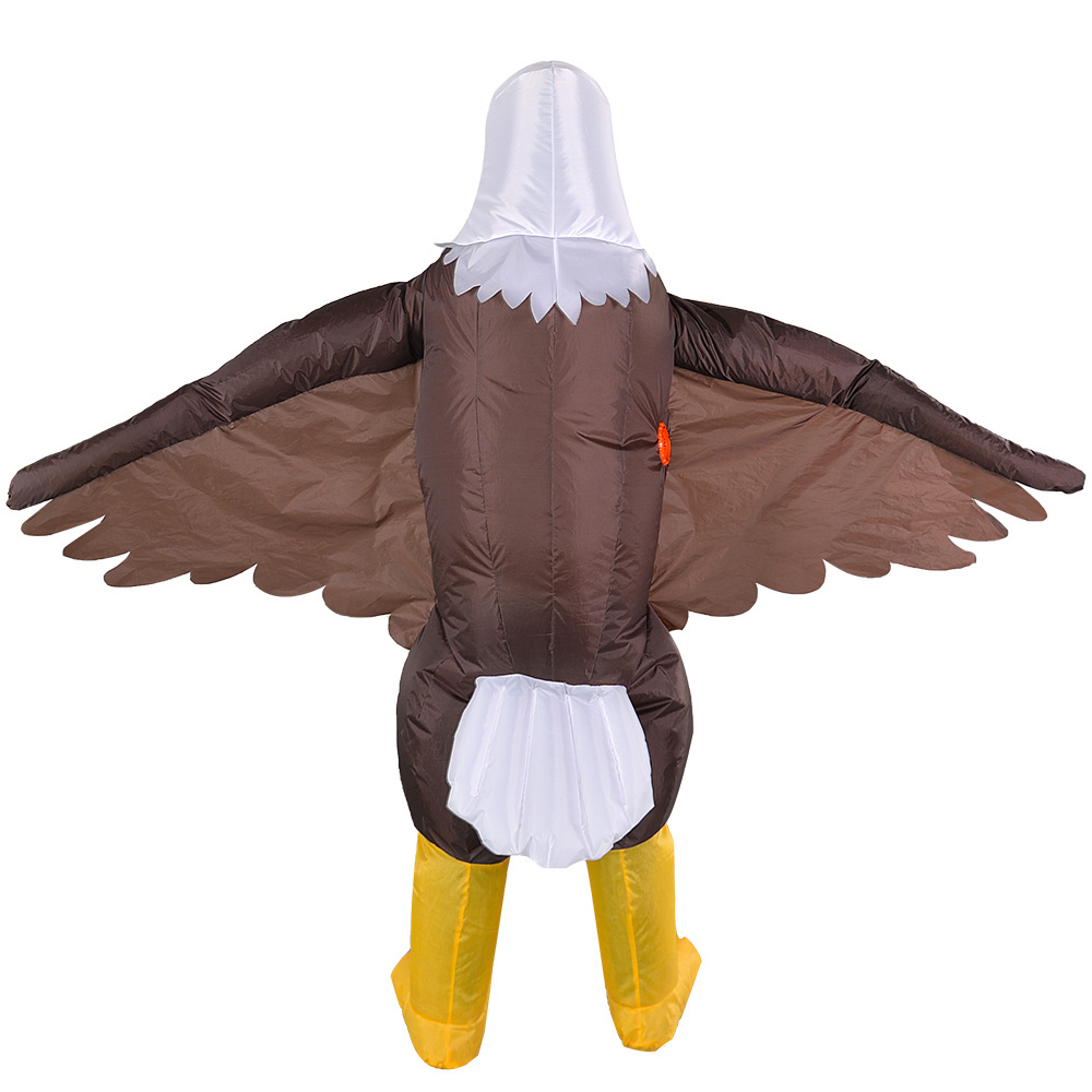 Adult Funny Suit Air blow up Halloween Cosplay Costume Inflatable Eagle Mascot Costume