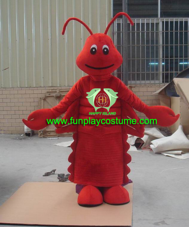 Cartoon Cosplay shrimp Giant Animal Mascot-Costume -custom mascot costume for adult with low moq