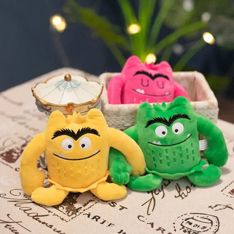 15CM New my mood Children's Education Baby Appease Emotion Plushie monster plush toys the color action Stuffed Dolls for kids