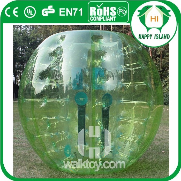 Inflatable soccer ball/ bumper ball/ bubble ball human sized giant plastic balls for sale