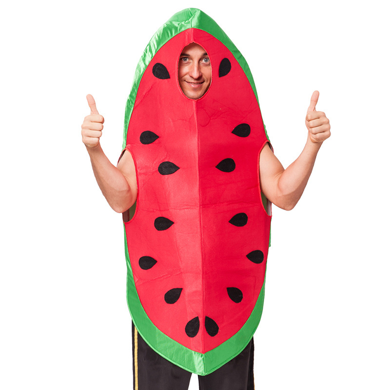 Hot Seller Unisex Carnival Party Fancy Dress Funny Adult Food Fruit Watermelon Mascot Costume for Men and Women