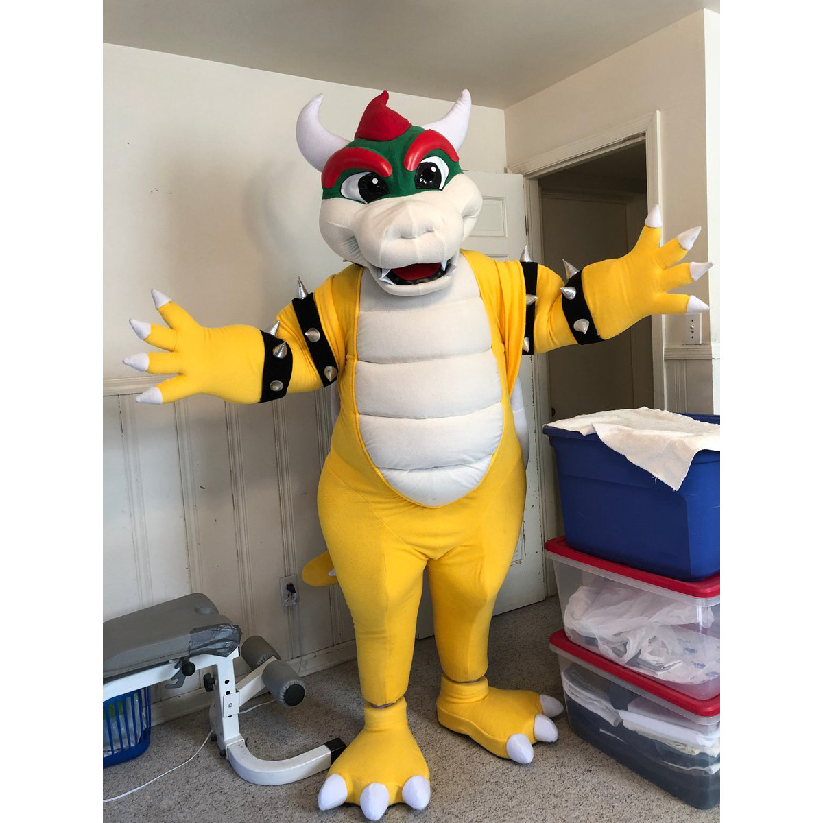 Custom animal dinosaur character bowser mascot costume for adults