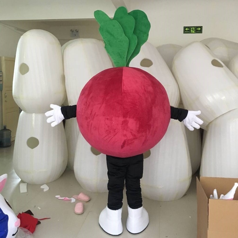 Hot Sale adult party custom EVA foam radish costume mascot for sale