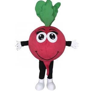 Hot Sale adult party custom EVA foam radish costume mascot for sale