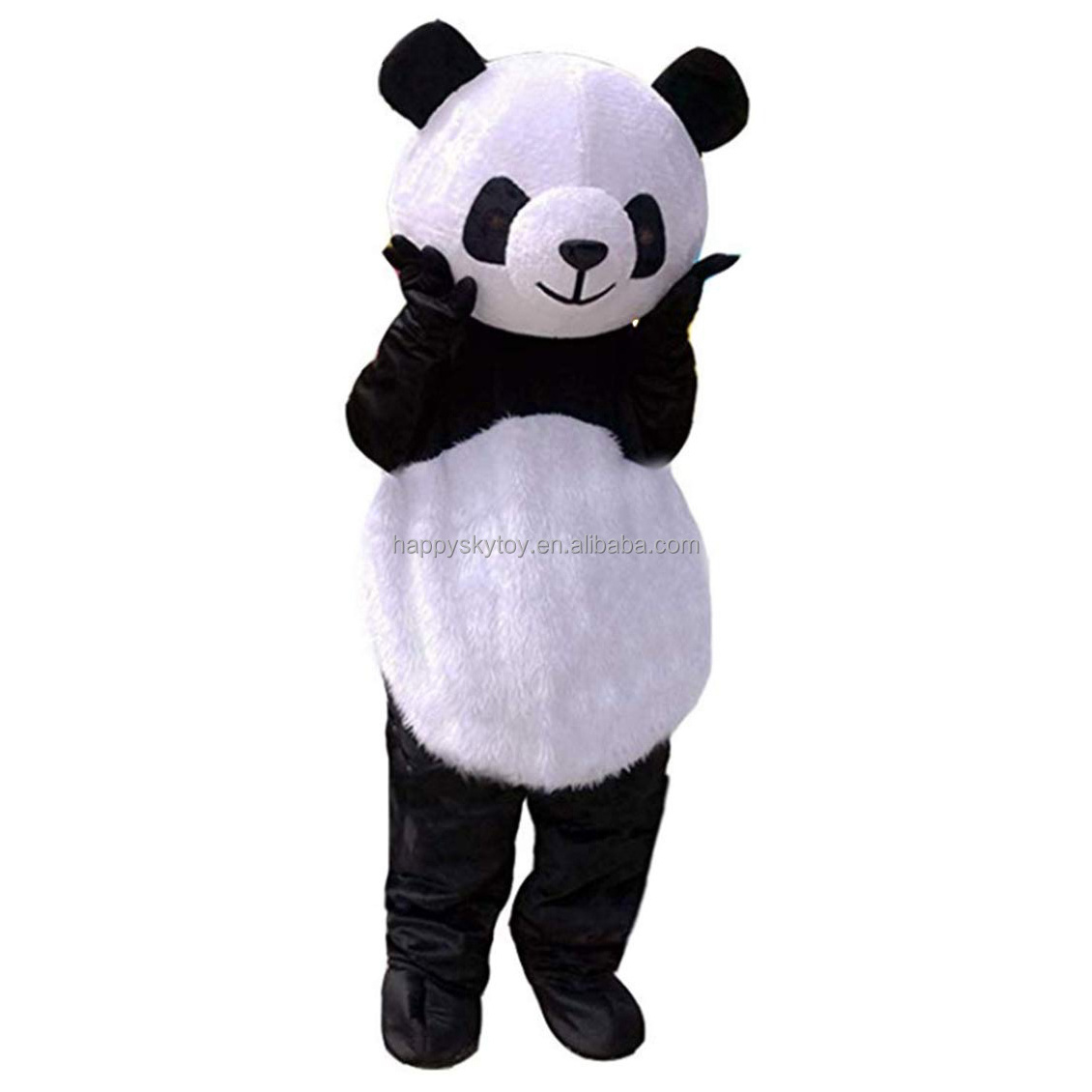 Good Quality Fashion Cheap Plush Soft Stuffed Animal Mascot Costume For Sale MOQ 1 Adult Cute Fat Fur Panda Mascot Costume