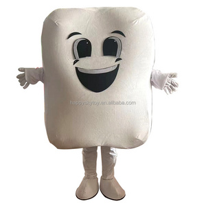 Hot selling promotion teeth costumes plush tooth mascot costume custom