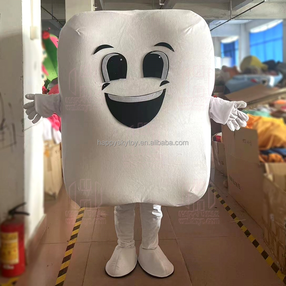 Hot selling promotion teeth costumes plush tooth mascot costume custom