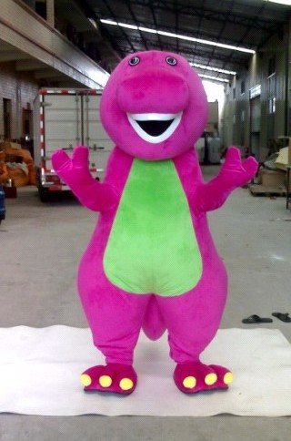 Cheap wholesale barney and friends mascot costume cartoon character for adult