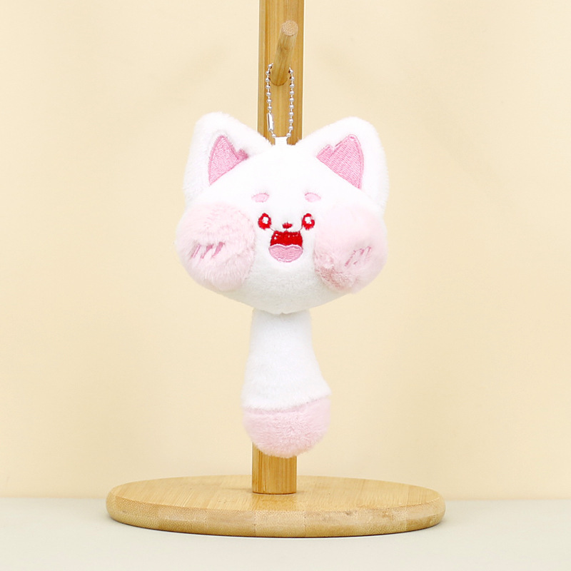 Long Tail Doodle Cat Plush Toy keychain Customizable Size Eco-Friendly PP Filling Cotton Material Anime Baby Character Kitten