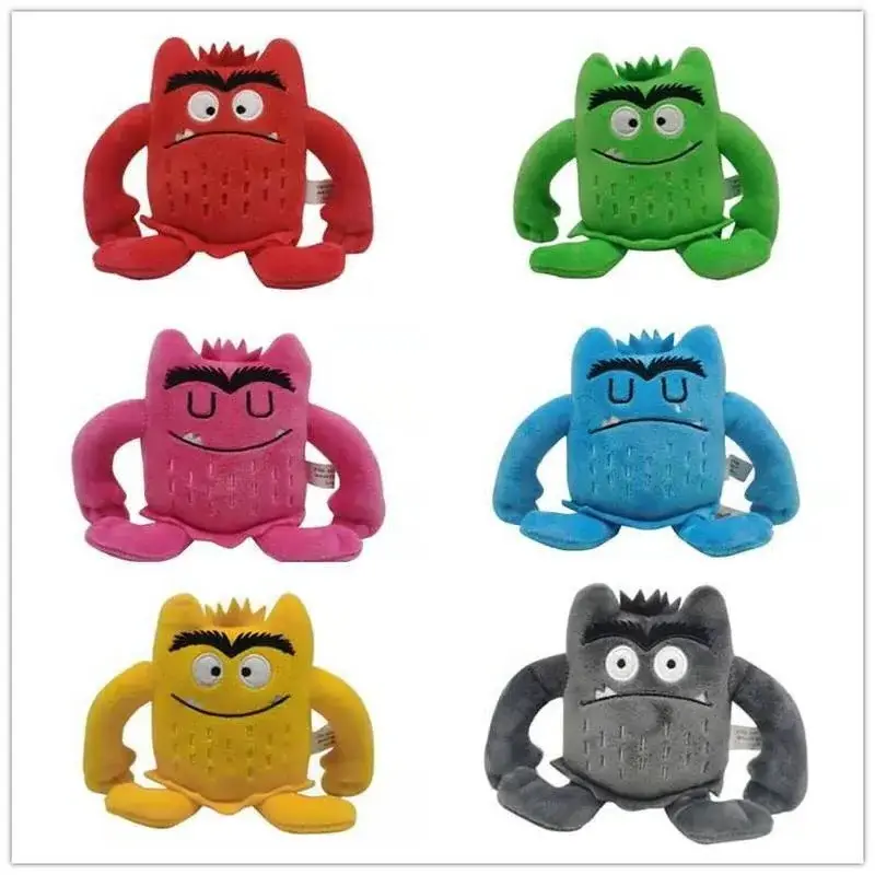 15CM New my mood Children's Education Baby Appease Emotion Plushie monster plush toys the color action Stuffed Dolls for kids