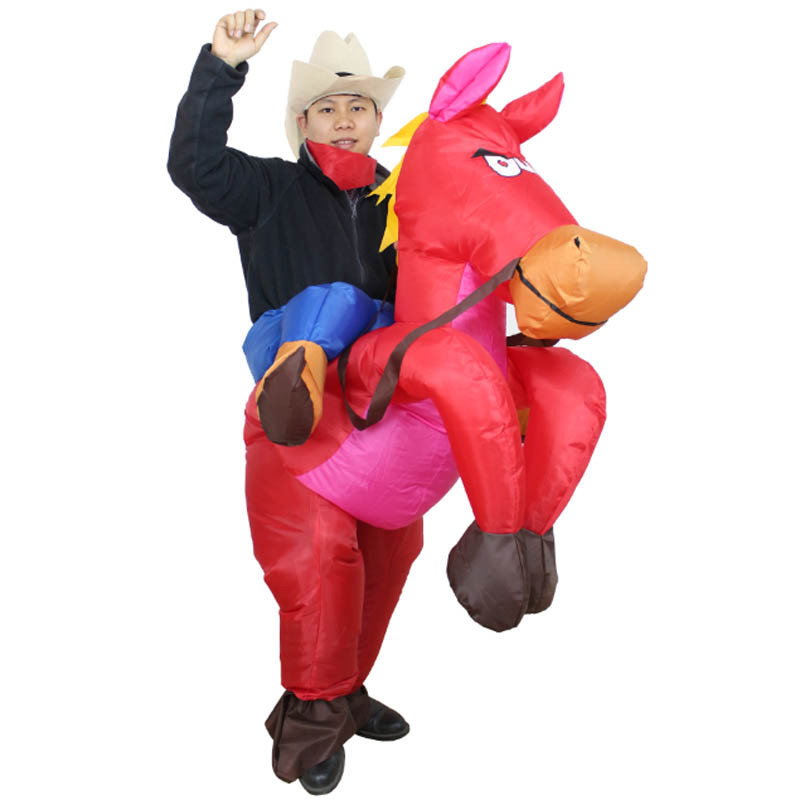 Donkey Ride on costume funny animal ride inflatable custom mascot costume ride adult size