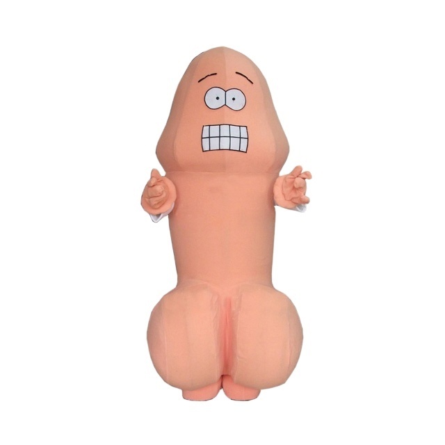 Happy Island custom adult penis mascot costume for sale