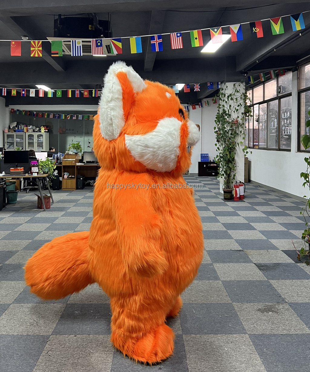 Red Panda Fox raccoon Mascot Costume Popular Party Dress inflatable giant mascot costume for adult