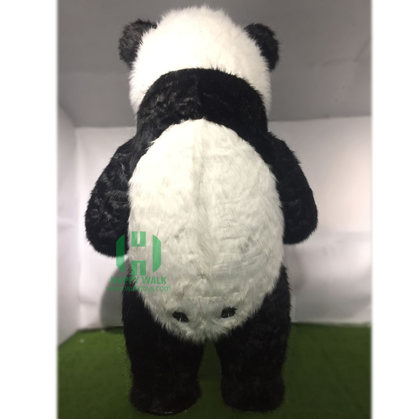 Hot sale high quality inflatable panda masoct costume short rabbit fur 2m/2.6m/3m panda inflatable mascot costume