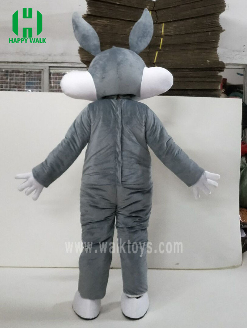 Best Selling Soft Plush Fabric Funny Rabbit Costumes Bug bunny Mascot for adult