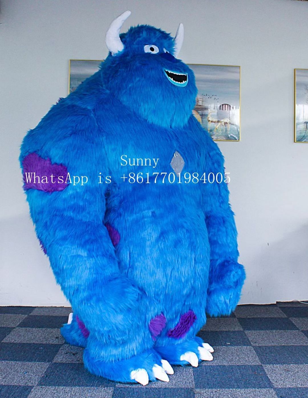 2.6m giant big large inflatable mascot costume adult sully monsters inc costume