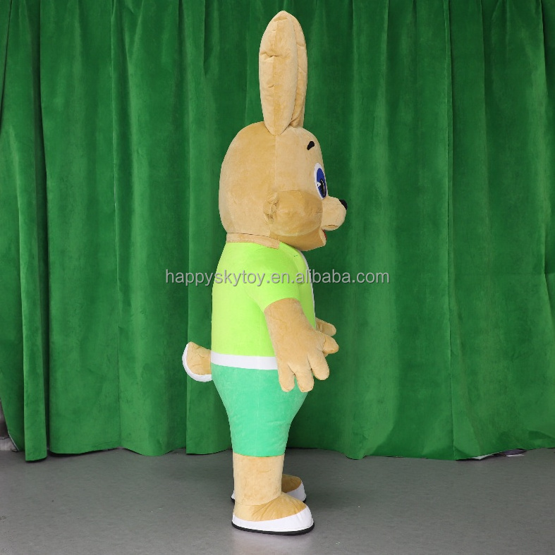 Unisex Customized Popular Lovely Rabbit Bunny Cartoon Character Inflatable Mascots Suit Sale Adult Walking Rabbit Mascot Costume