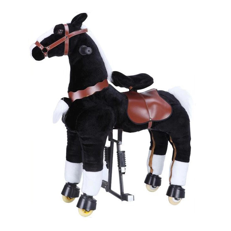 Factory straight out wholesale ride on horse children toys mechanical ride on horse