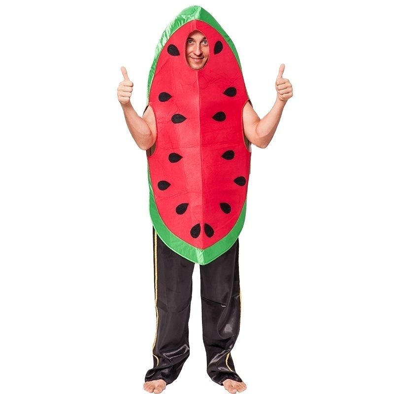 Hot Seller Unisex Carnival Party Fancy Dress Funny Adult Food Fruit Watermelon Mascot Costume for Men and Women