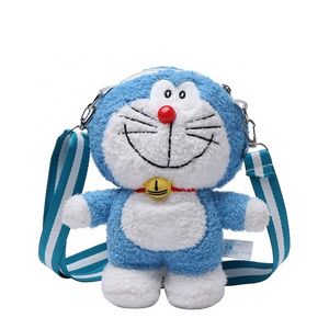 Doraemon bags wallet Cartoon Cute Plush Lovely Student Bags