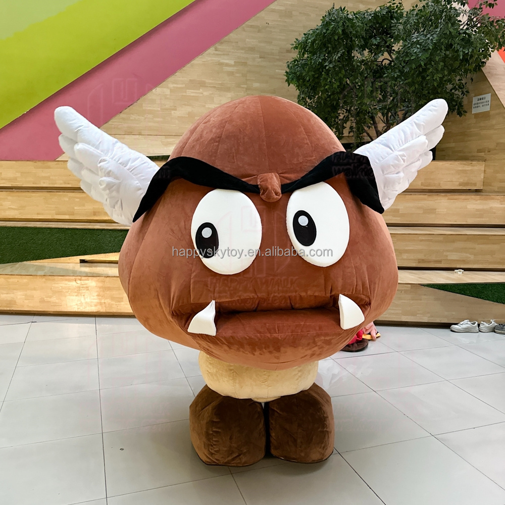 2 meter custom carnival custom inflatable mascot mario chestnut Goomba costume for adult