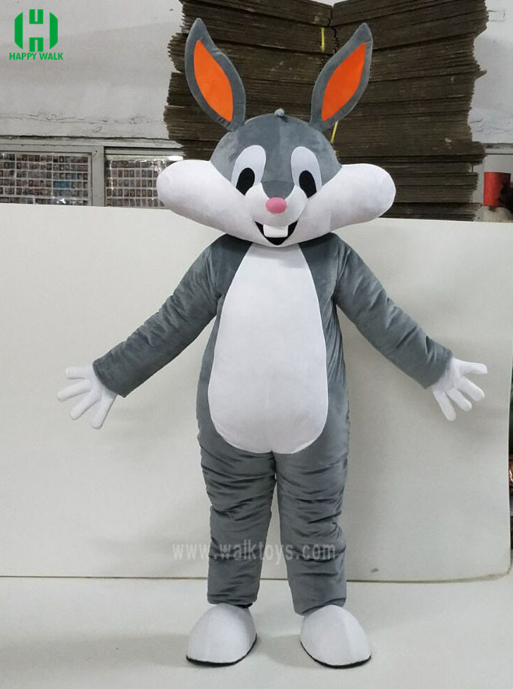 Best Selling Soft Plush Fabric Funny Rabbit Costumes Bug bunny Mascot for adult